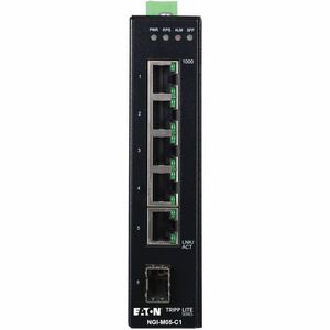 Tripp Lite by Eaton NGI-M05-C1 5 Ports Manageable Ethernet Switch - Gigabit Ethernet - 10/100/1000Base-T, 100Base-FX, 1000Base-X, 1000Base-SX/LX - TAA Compliant
