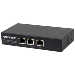 Intellinet 2-Port Gigabit High-Power PoE+ Extender Repeater