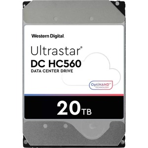 WD Ultrastar DC HC560 WUH722020ALE6L4 20 TB Hard Drive - 3.5" Internal - SATA (SATA/600) - Conventional Magnetic Recording (CMR) Method