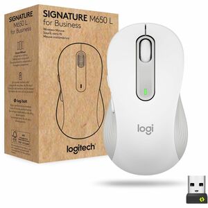 Logitech Signature M650 L for Business (Off-White) - Brown Box