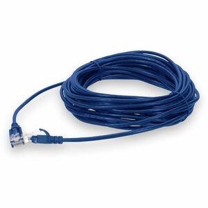 AddOn 15ft Blue CAT6 Slim PVC Ethernet Cable Non-Booted RJ-45 M/M CAT 6