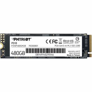 Patriot Memory P310 480 GB Solid State Drive - M.2 2280 Internal - PCI Express NVMe (PCI Express 3.0 x4)