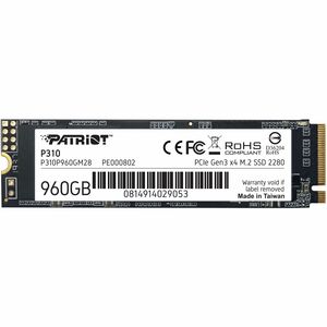 Patriot Memory P310 960 GB Solid State Drive - M.2 2280 Internal - PCI Express NVMe (PCI Express 3.0 x4)