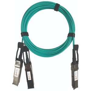 ENET Mellanox Compatible MFS1S50-H007E TAA Compliant Functionally Identical 200GBase-AOC QSFP56-IB to 2x 100G QSFP56-IB Active Optical Cable LSZH OM3 7m