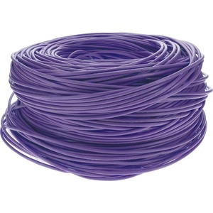 AddOn 1000ft Non-Terminated Purple CAT 6 Shielded PVC Bulk Cable