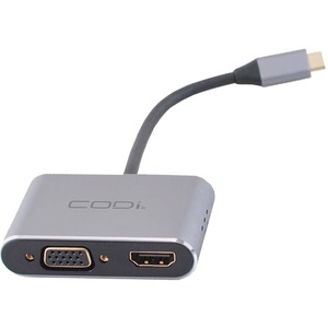 CODi 4-In-1 USB-C Display Adapter (HDMI, VGA, USB-C PD, USB-A 3.0)