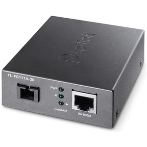 TP-Link TL-FC111A-20 - 10/100 Mbps WDM SFP to RJ45 Fiber Media Converter - Limited Lifetime Warranty