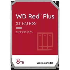 WD-IMSourcing Red Plus WD80EFBX 8 TB Hard Drive - 3.5" Internal - SATA (SATA/600) - Conventional Magnetic Recording (CMR) Method