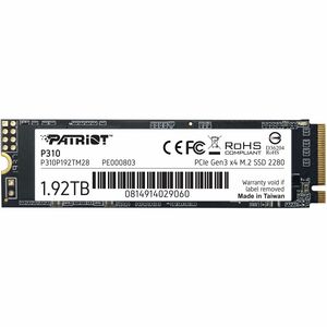 Patriot Memory P310 1.92 TB Solid State Drive - M.2 2280 Internal - PCI Express NVMe (PCI Express NVMe 3.0 x4)