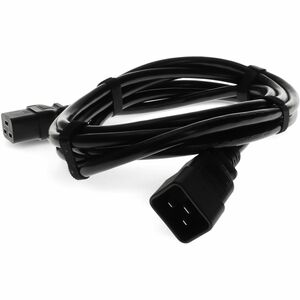 AddOn 15ft C19 Female to C20 Male 12AWG 100-250V at 20A Black Power Cable