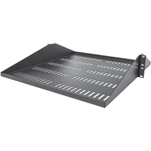 StarTech.com 2U Vented Server Rack Cabinet Shelf - Fixed 20" Deep Cantilever Rackmount Tray for 19" Data/AV/Network Enclosure w/Cage Nuts