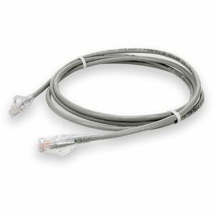 AddOn 0.5m Gray CAT6 Plenum-Rated Ethernet Cable Snagless Bubble Boot RJ-45 M/M CAT 6