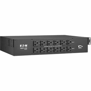 Tripp Lite 2.9kW 120V Single-Phase ATS/Monitored PDU - 24 5-15/20R & 1 L5-30R Outlets, Dual L5-30P Inputs, 10 ft. Cords, 2U, TAA