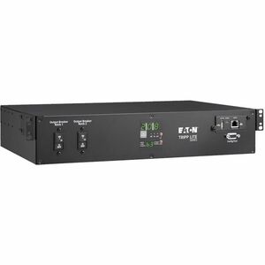 Tripp Lite 5.8kW 208/240V Single-Phase ATS/Monitored PDU - 16 C13, 2 C19 & 1 L6-30R Outlets, Dual L6-30P Inputs, 10 ft. Cords, 2U, TAA