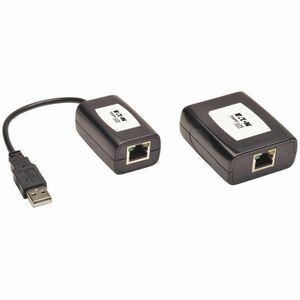 Tripp Lite 1-Port USB over Cat5/Cat6 Extender Kit - Plug and Play, International Plug Adapters, 164 ft. (50 m)