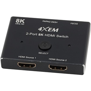 4XEM 8K 2-Port HDMI Switch