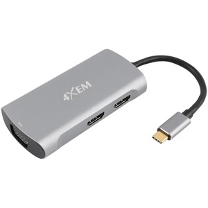 4XEM's 3-Port USB-C to HDMI and VGA Dual 4K Multi-Monitor Hub