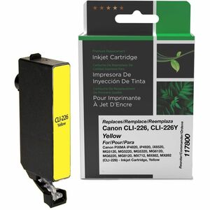 Clover Technologies Remanufactured Inkjet Ink Cartridge - Alternative for Canon CLI-226Y, CLI-226 - Yellow - 1 Each