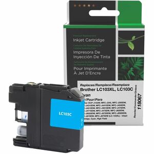 Clover Imaging Remanufactured High Yield Cyan Ink Cartridge for Brother LC103XL