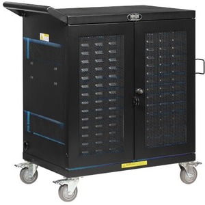 Tripp Lite Safe-IT UV Locking Storage Cart for Mobile Devices and AV Equipment, Black