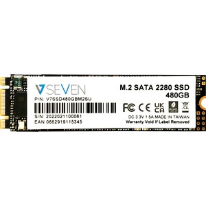 V7 V7SSD480GBM2SU 480 GB Solid State Drive - M.2 Internal - SATA (SATA/600) - TAA Compliant