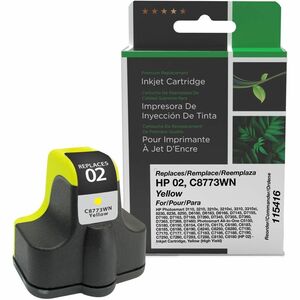 Clover Imaging Remanufactured High Yield Yellow Ink Cartridge for HP 02 (C8773WN)