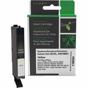 Clover Imaging Remanufactured High Yield Yellow Ink Cartridge for Canon CLI-251XL (6451B001)