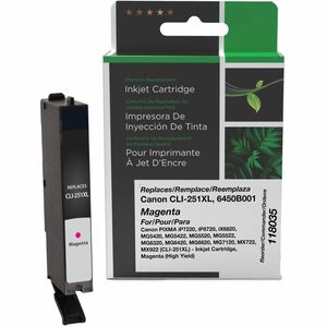 Clover Imaging Remanufactured High Yield Magenta Ink Cartridge for Canon CLI-251XL (6450B001)