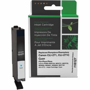 Clover Imaging Remanufactured Cyan Ink Cartridge for Canon CLI-271 (0391C001)