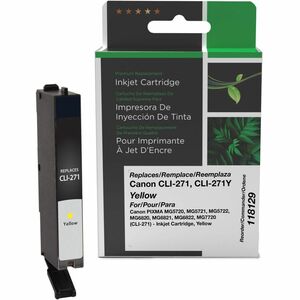 Clover Imaging Remanufactured Yellow Ink Cartridge for Canon CLI-271 (0393C001)