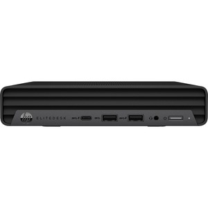 HP EliteDesk 800 G8 Desktop Computer - Intel Core i5 11th Gen i5-11500T - vPro Technology - 8 GB - 256 GB SSD - Desktop Mini - Black