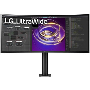 LG Ultrawide 34BP88CN-B 34" UW-QHD Curved Screen LCD Monitor - 21:9 - Black