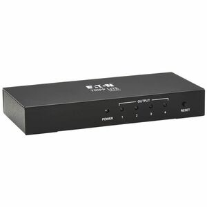 Tripp Lite 4-Port HDMI Splitter - UHD 4K, International Plug Adapters