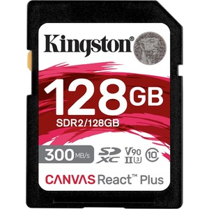 Kingston Canvas React Plus 128 GB Class 10/UHS-II (U3) V90 SDXC