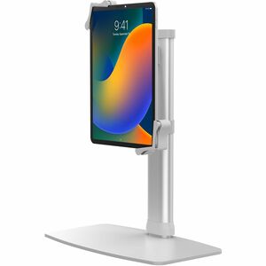 CTA Digital Desk Mount for Tablet, Monitor - White