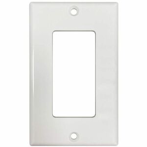 Tripp Lite Safe-IT Single-Gang Antibacterial Wall Plate, Decora Style, Ivory, TAA