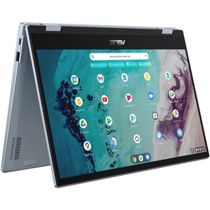 Asus Chromebook Flip CX3400 CX3400FMA-DH586T-S 14" Touchscreen Convertible Chromebook - Full HD - 1920 x 1080 - Intel Core i5 11th Gen i5-1130G7 Quad-core (4 Core) 1.80 GHz - 16 GB Total RAM - 16 GB On-board Memory - 256 GB SSD - AI Blue