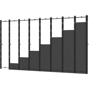 Peerless-AV SEAMLESS Kitted DS-LEDZRD-8X8 Wall Mount for LED Display, Video Wall - Black, Silver - TAA Compliant