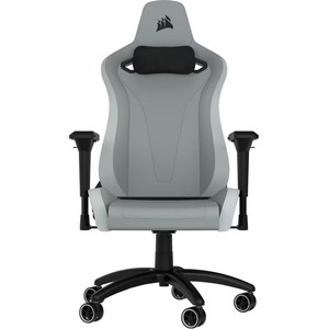Corsair TC200 Gaming Chair - Plush Leatherette - Light Grey/White