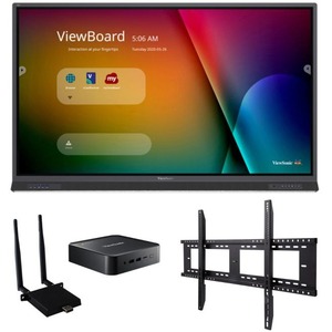 ViewSonic ViewBoard IFP6552-1C-C1 - 4K Interactive Display, WiFi Adapter, Fixed Wall Mount, Chromebox - 400 cd/m2 - 65"