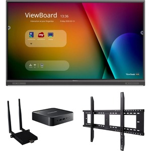 ViewSonic ViewBoard IFP8652-1C-C1 - 4K Interactive Display, WiFi Adapter, Fixed Wall Mount, Chromebox - 400 cd/m2 - 86"
