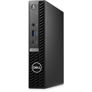 Dell OptiPlex 5000 Desktop Computer - Intel Core i5 12th Gen i5-12500T Hexa-core (6 Core) 2 GHz - 8 GB RAM DDR4 SDRAM - 256 GB M.2 PCI Express NVMe 3.0 x4 SSD - Micro PC - Black