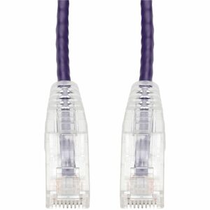 AddOn 8ft Purple CAT6A Slim PVC Ethernet Cable Snagless Clear-Claw RJ-45 M/M CAT 6A
