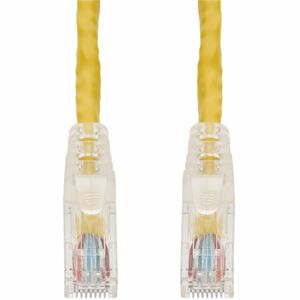 AddOn 15ft Yellow CAT6A PVC Ethernet Cable Snagless Easy Clear Boot TAA RJ-45 M/M CAT 6A