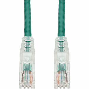 AddOn 3ft Green CAT6A PVC Ethernet Cable Snagless Easy Clear Boot TAA RJ-45 M/M CAT 6A