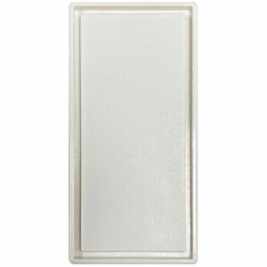 Tripp Lite Blank Snap-In Insert, European Style, Vertical, 22.5 x 45 mm, White