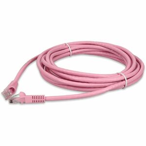 AddOn 24ft Pink CAT6 PVC Ethernet Cable Snagless Bubble Boot RJ-45 M/M CAT 6