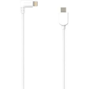 Bosstab Right Angled Charging Cable White | Lightning to USB-C | Cable Length: 6.5 ft (2m)
