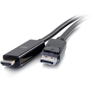 C2G 6ft DisplayPort To HDMI Adapter Cable - 4K Cable Black