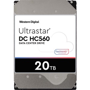 WD Ultrastar DC HC560 WUH722020BL5201 20 TB Hard Drive - 3.5" Internal - SAS (12Gb/s SAS) - Conventional Magnetic Recording (CMR) Method